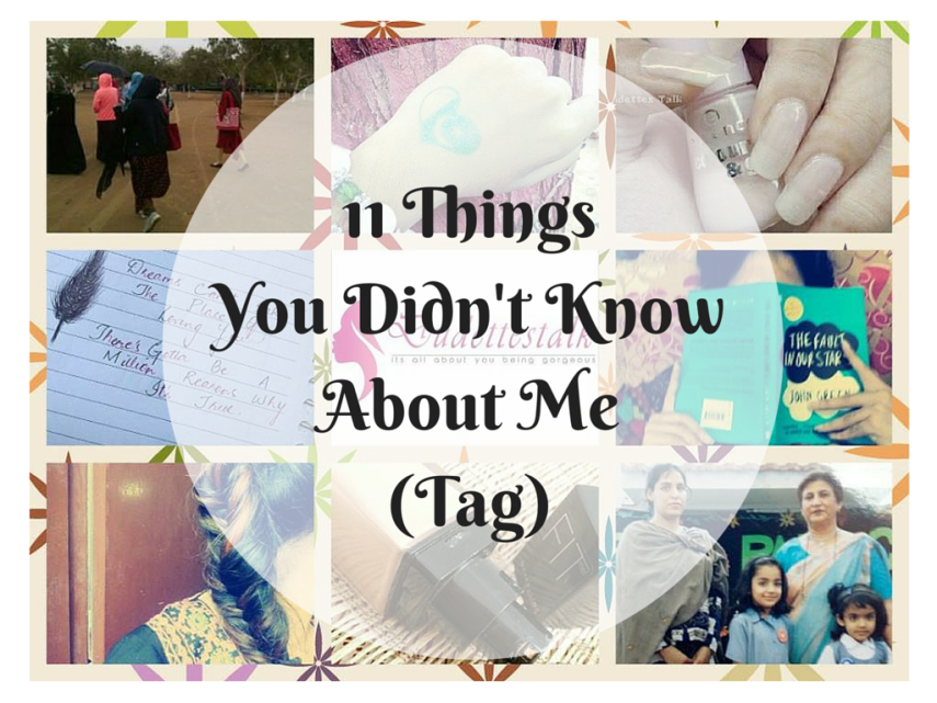 11 ThingsYou Didn't KnowAbout Me(Tag)